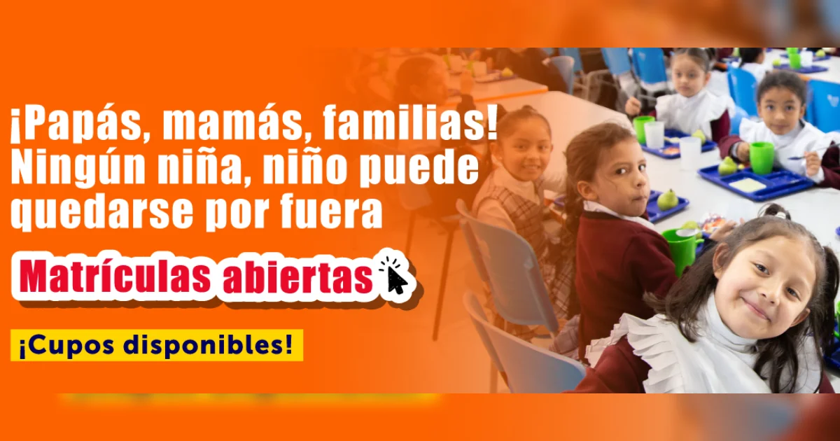 Matrículas y cupos en colegios distritales de Bogotá